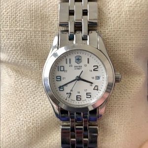 Swiss Army ladies stainless steel watch